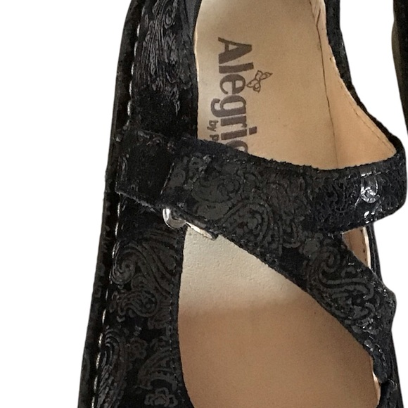 Alegria Women's Black Leather Paisley Mary Jane Shoes JIL 561 Size EU 38 - Picture 6 of 8